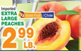 Bravo Supermarkets Extra large peaches offer