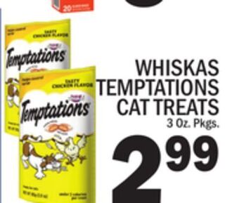 C Town Whiskas temptations cat treats offer
