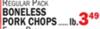 C Town Boneless pork chops offer