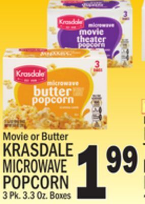 C Town Krasdale microwave popcorn offer