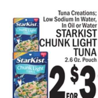 C Town Starkist chunk light tuna offer
