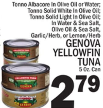 C Town Genova yellowfin tuna offer