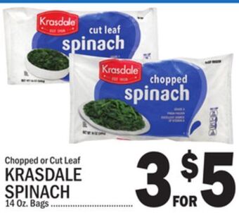 C Town Krasdale spinach offer