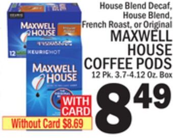 C Town Maxwell house coffee pods offer