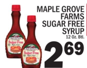 C Town Maple grove farms sugar free syrup offer
