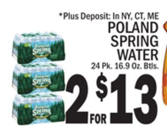 C Town Poland spring water offer