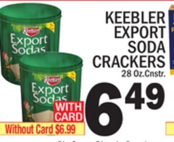 C Town Keebler export soda crackers offer