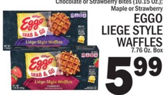 C Town Eggo liege style waffles 7.76 oz. box offer