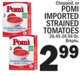 C Town Pomi imported strained tomatoes offer