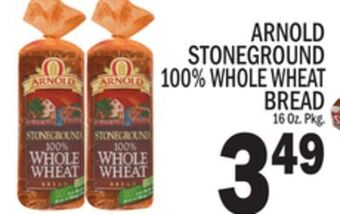 C Town Arnold stoneground 100% whole wheat bread offer