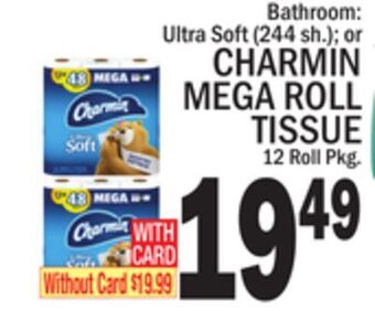 C Town Charmin mega roll tissue offer