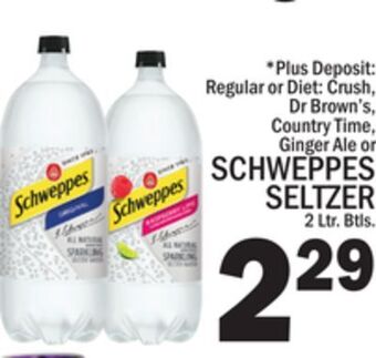 C Town Schweppes seltzer offer