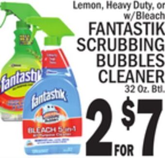 C Town Fantastik scrubbing bubbles cleaner offer