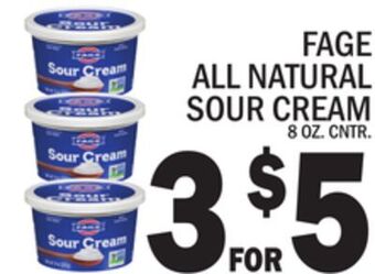 C Town Fage all natural sour cream offer
