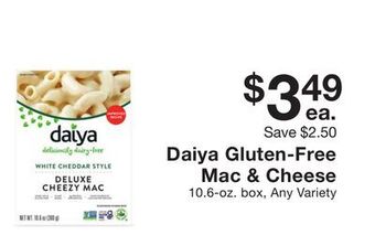 Fairway Store Market Daiya gluten-free mac & cheese offer
