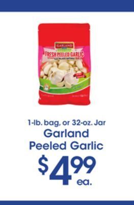 Price Rite Garland peeled garlic offer