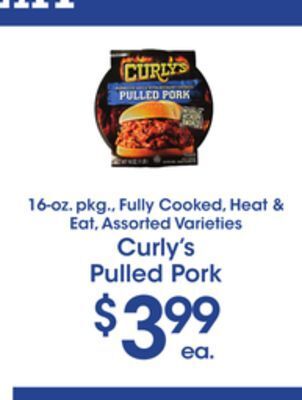 Price Rite Curly's pulled pork offer