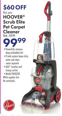 Boscov's Hoover® scrub elite pet carpet cleaner offer