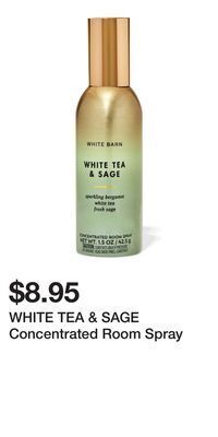Bath & Body Works White tea & sage concentrated room spray offer