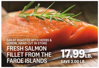 Kings Food Markets Fresh salmon fillet from the faroe islands offer