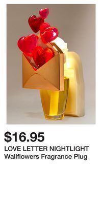 Bath & Body Works Love letter nightlight wallflowers fragrance plug offer