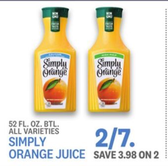 Kings Food Markets Simply orange juice offer