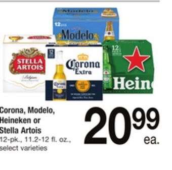 ACME Corona, modelo, heineken or stella artois offer