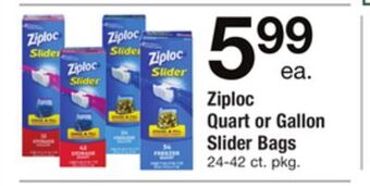ACME Ziploc quart or gallon slider bags offer