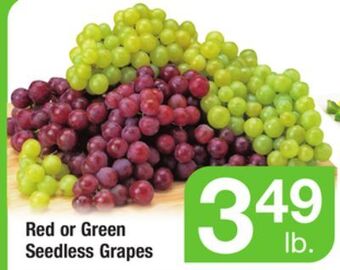 ACME Red or green seedless grapes offer