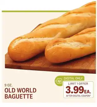 Balducci's Old world baguette offer