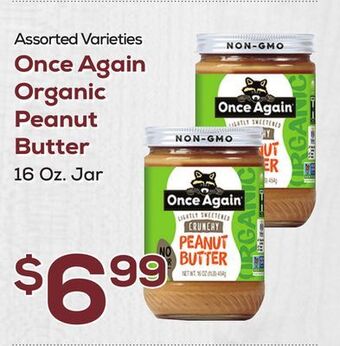 DeCicco & Sons Once again organic peanut butter offer