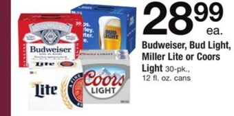 ACME Budweiser, bud light, miller lite or coors light offer