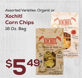 DeCicco & Sons Xochitl corn chips offer