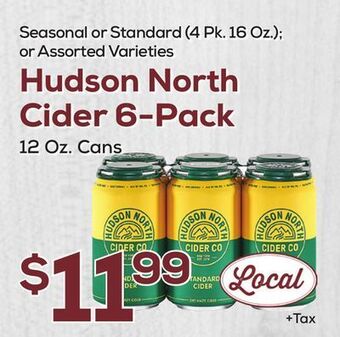 DeCicco & Sons Hudson north cider 6-pack offer