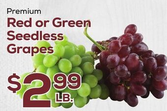DeCicco & Sons Red or green seedless grapes offer