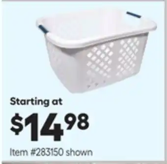 Lowe's Home logic 1.5-bushel plastic laundry basket offer