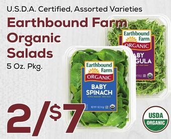 DeCicco & Sons Earthbound farm organic salads offer
