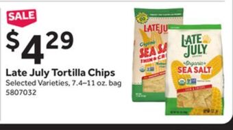 Stop&Shop Late july tortilla chips offer