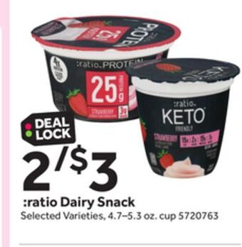 Stop&Shop :ratio dairy snack offer