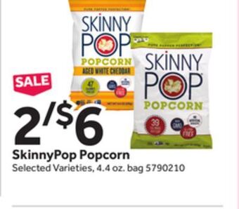 Stop&Shop Skinnypop popcorn offer