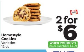 Weis Markets Homestyle cookies offer