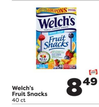 Weis Markets Welch's fruit snacks offer