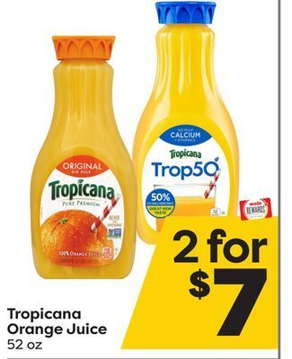 Weis Markets Tropicana orange juice offer
