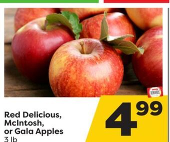 Weis Markets Red delicious, mcintosh, or gala apples offer