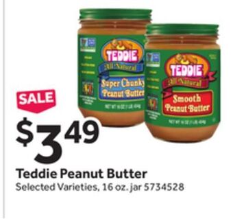 Stop&Shop Teddie peanut butter offer