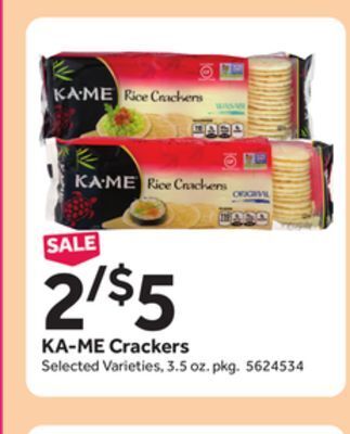Stop&Shop Ka-me crackers offer