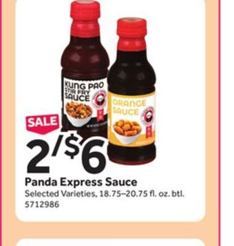 Stop&Shop Panda express sauce offer