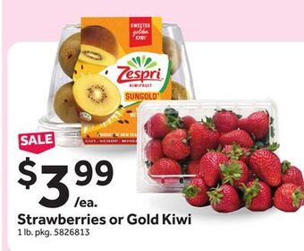 Stop&Shop Strawberries or gold kiwi offer