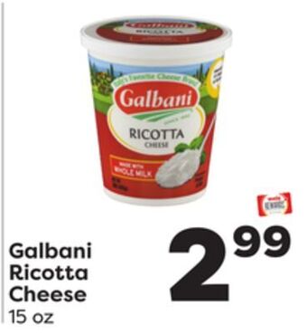 Weis Markets Galbani ricotta cheese offer