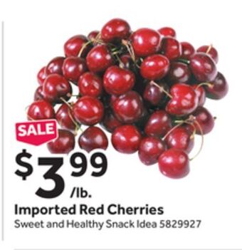 Stop&Shop Imported red cherries offer